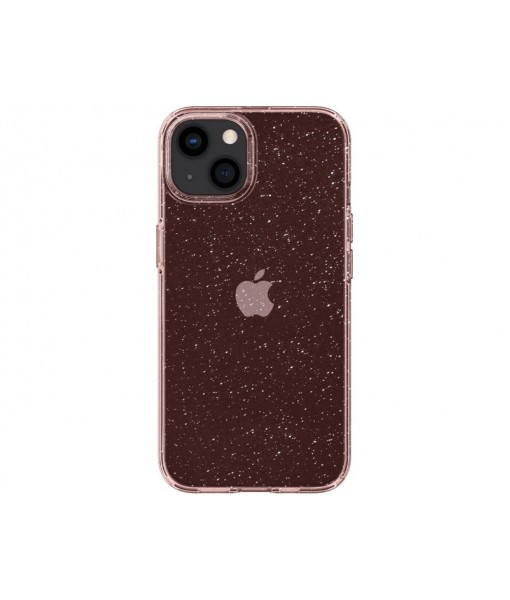 Husa Spigen Liquid Crystal Glitter Rose Compatibila Cu iPhone 13 mini, Silicon Transparent